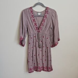 Flying Tomato Embroidered Dress